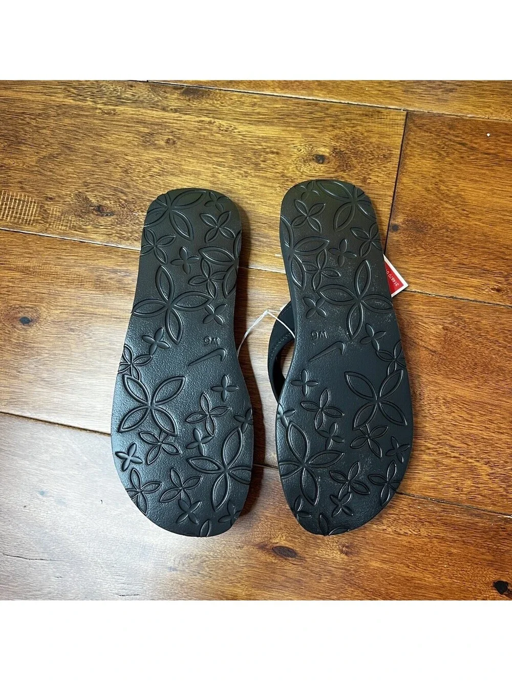 Nike WMNS Celso Girl Thong Sandals Black White Flip Flops 314870-011 NWT Size 6